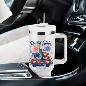 250th Anniversary USA Tumbler With Handle Patriotic Liberty Floral 250 Years American 4th July 1776 2026 TS10 Print Your Wear