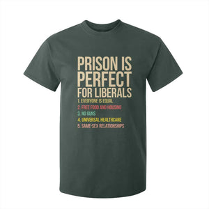 Prison Is Perfect For Liberals T Shirt For Kid Funny Anti Liberal Quote Satire Statement Subtle FDT Political Humor