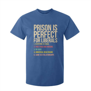 Prison Is Perfect For Liberals T Shirt For Kid Funny Anti Liberal Quote Satire Statement Subtle FDT Political Humor