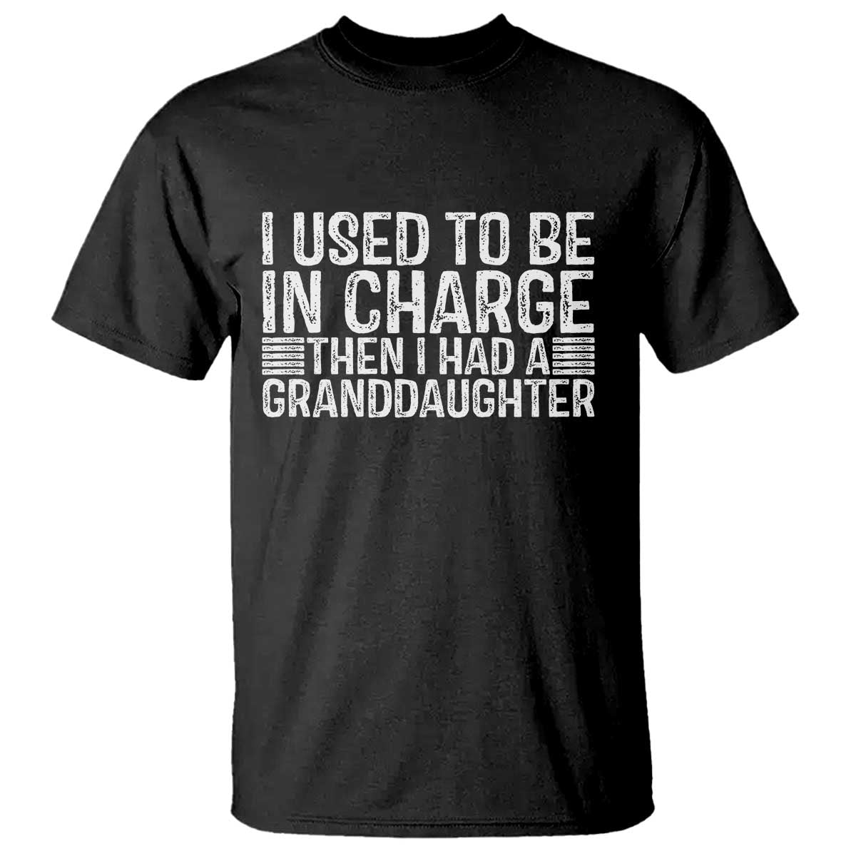 I Used To Be in Charge Then I Had A Granddaughter T Shirt Father's Day Grandpa Gift