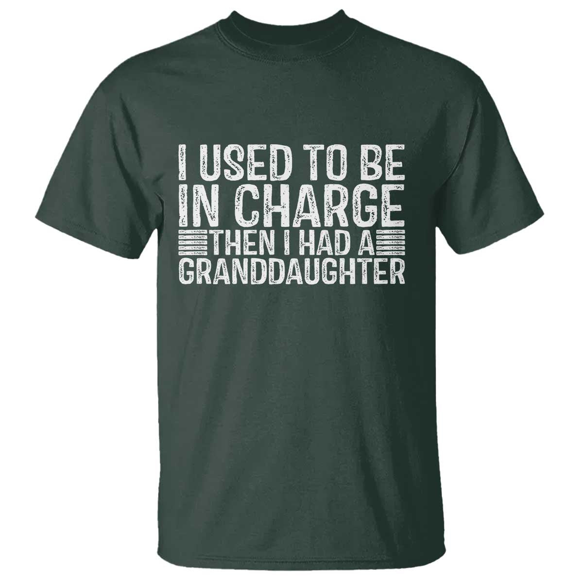 I Used To Be in Charge Then I Had A Granddaughter T Shirt Father's Day Grandpa Gift