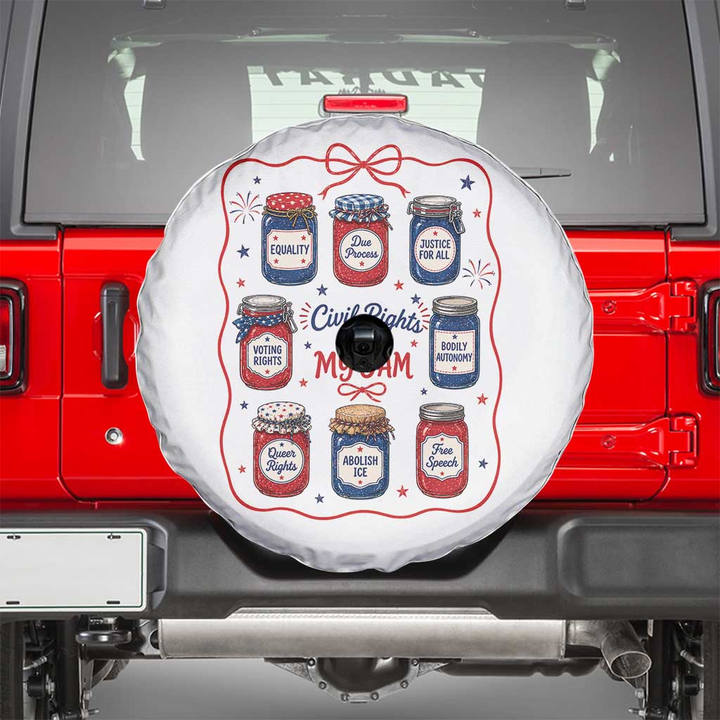 Civil Rights Are My Jam Spare Tire Cover Liberal Values 4th Of July Equal Rights Feminist LGBT Ally