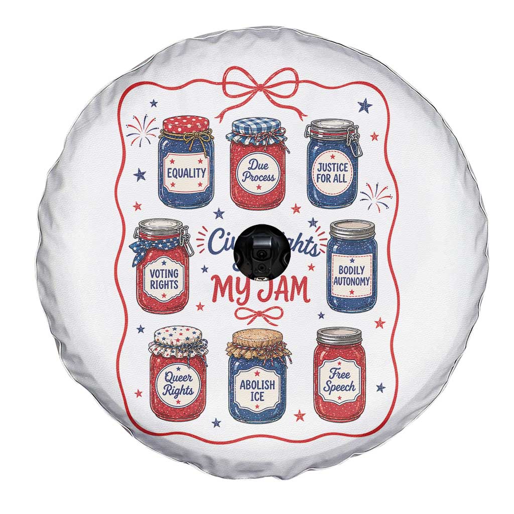 Civil Rights Are My Jam Spare Tire Cover Liberal Values 4th Of July Equal Rights Feminist LGBT Ally