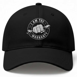 I Am The Warranty Mechanic Baseball Cap Car Repair Guy Funny Handyman Distressed Graphic