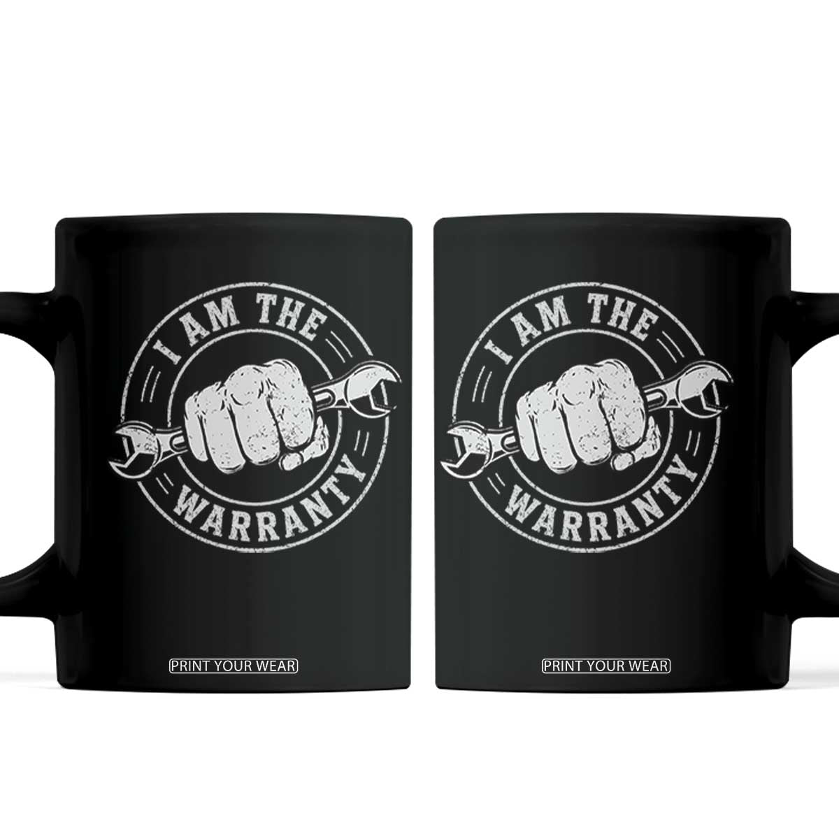 I Am The Warranty Mechanic Coffee Mug Car Repair Guy Funny Handyman Distressed Graphic