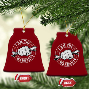 I Am The Warranty Mechanic Ceramic Ornament Car Repair Guy Funny Handyman Distressed Graphic