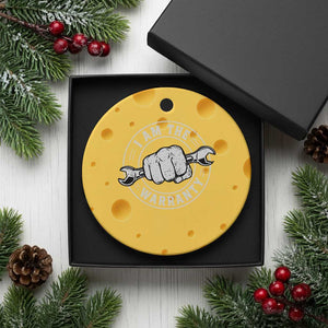 I Am The Warranty Mechanic Ceramic Ornament Car Repair Guy Funny Handyman Distressed Graphic