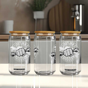 I Am The Warranty Mechanic Glass Can Car Repair Guy Funny Handyman Distressed Graphic