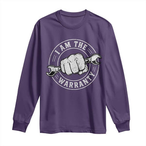 I Am The Warranty Mechanic Long Sleeve Shirt Car Repair Guy Funny Handyman Distressed Graphic