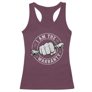 I Am The Warranty Mechanic Racerback Tank Top Car Repair Guy Funny Handyman Distressed Graphic