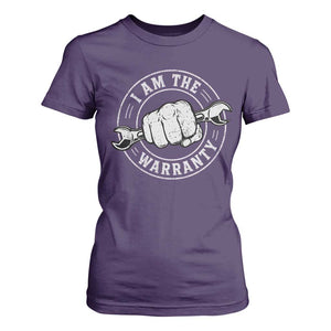 I Am The Warranty Mechanic T Shirt For Women Car Repair Guy Funny Handyman Distressed Graphic