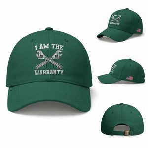 I Am The Warranty Mechanic Baseball Cap Car Repair Funny Handyman Distressed Graphic
