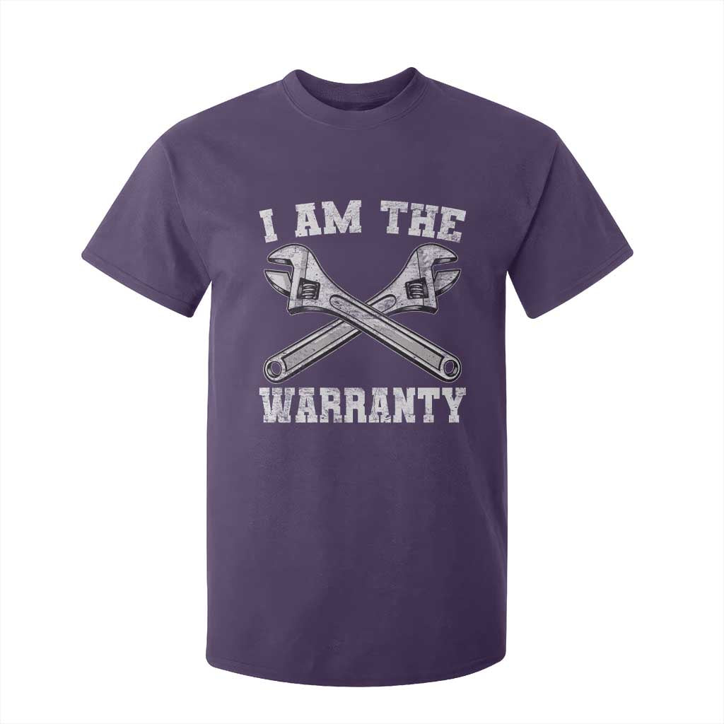 I Am The Warranty Mechanic T Shirt For Kid Car Repair Funny Handyman Distressed Graphic