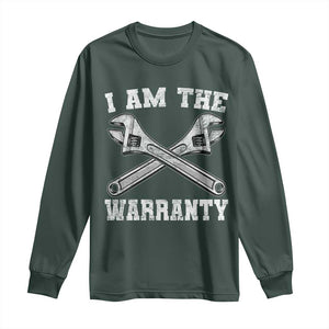 I Am The Warranty Mechanic Long Sleeve Shirt Car Repair Funny Handyman Distressed Graphic