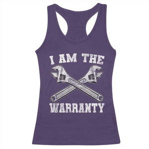 I Am The Warranty Mechanic Racerback Tank Top Car Repair Funny Handyman Distressed Graphic