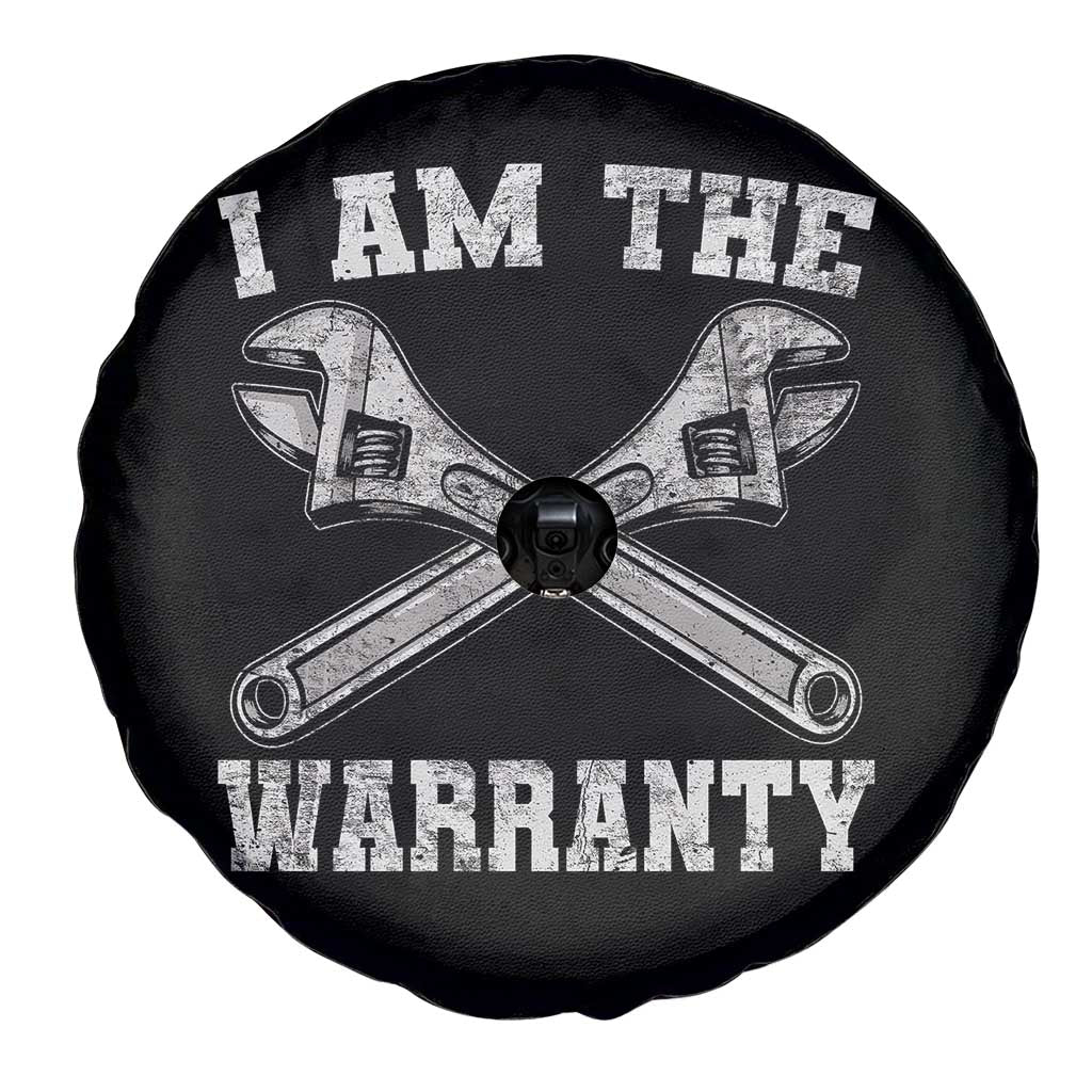 I Am The Warranty Mechanic Spare Tire Cover Car Repair Funny Handyman Distressed Graphic