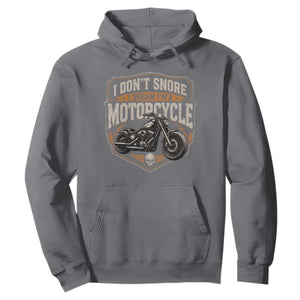I Dont Snore I Dream Im A Motorcycle Rider Hoodie Snoring Biker Retro Bikers Club TS10 Charcoal Print Your Wear