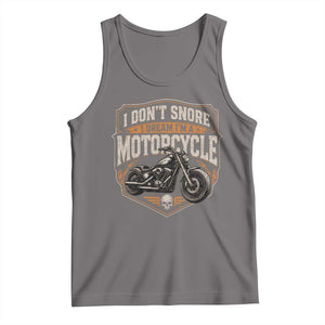 I Dont Snore I Dream Im A Motorcycle Rider Tank Top Snoring Biker Retro Bikers Club TS10 Deep Heather Print Your Wear
