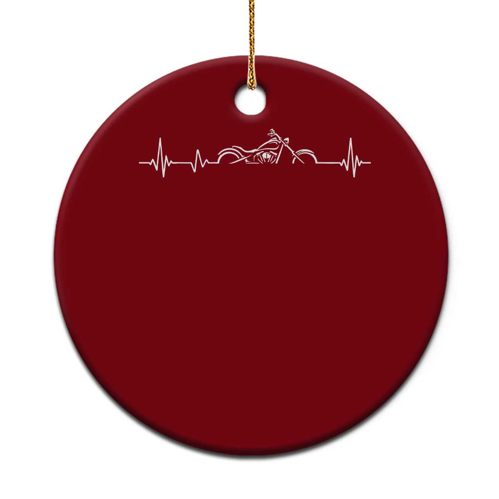 Heartbeat Motorcycle Lovers Ceramic Ornament Sports Biker Bikers Club TS10 1pc Red Print Your Wear