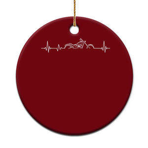 Heartbeat Motorcycle Lovers Ceramic Ornament Sports Biker Bikers Club TS10 1pc Red Print Your Wear