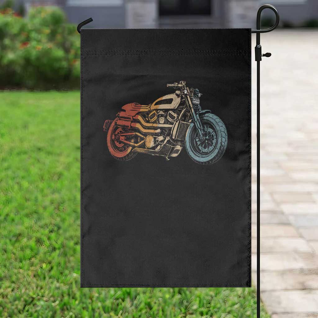 Vintage Motorcycle Garden Flag Retro Rider Graphic Motorcycle Enthusiasts Bikers Club TS10 Print Your Wear