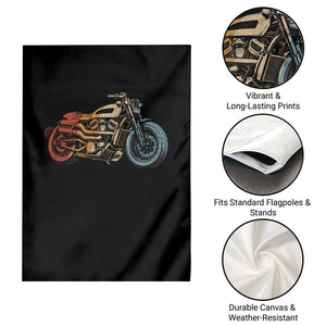Vintage Motorcycle Garden Flag Retro Rider Graphic Motorcycle Enthusiasts Bikers Club TS10 Print Your Wear