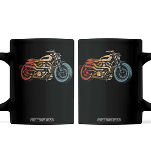 Vintage Motorcycle Coffee Mug Retro Rider Graphic Motorcycle Enthusiasts Bikers Club TS10 Black Print Your Wear