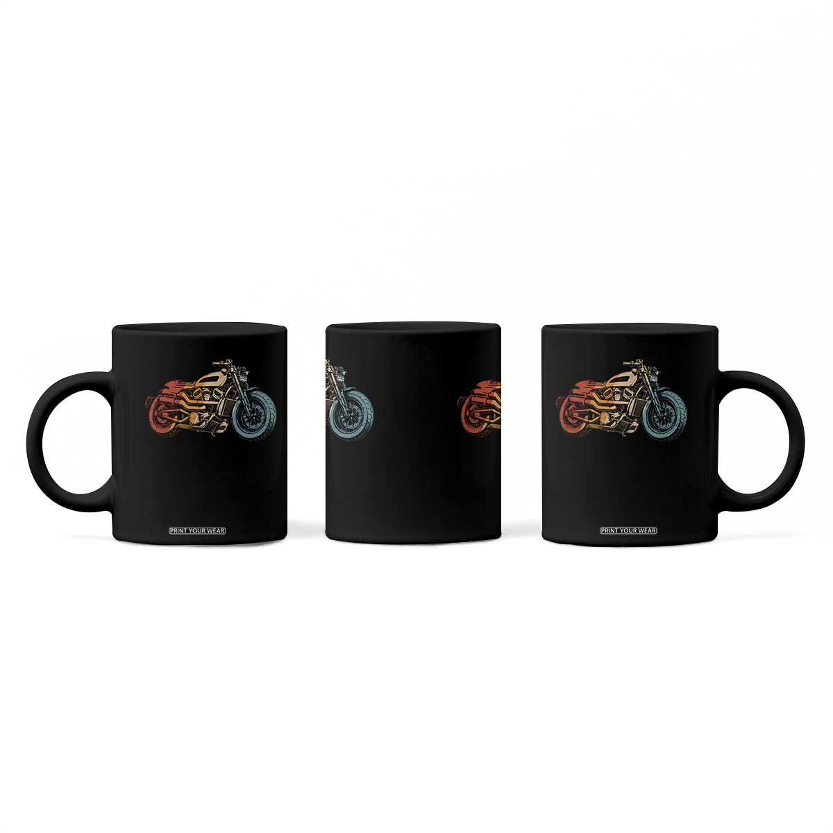 Vintage Motorcycle Coffee Mug Retro Rider Graphic Motorcycle Enthusiasts Bikers Club TS10 Print Your Wear