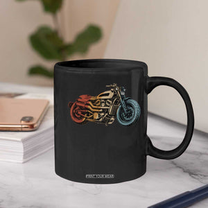 Vintage Motorcycle Coffee Mug Retro Rider Graphic Motorcycle Enthusiasts Bikers Club TS10 Print Your Wear