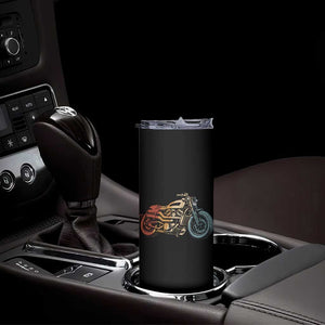 Vintage Motorcycle Skinny Tumbler Retro Rider Graphic Motorcycle Enthusiasts Bikers Club TS10 Print Your Wear