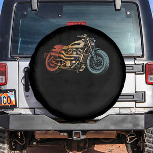 Vintage Motorcycle Spare Tire Cover Retro Rider Graphic Motorcycle Enthusiasts Bikers Club TS10 No hole Black Print Your Wear