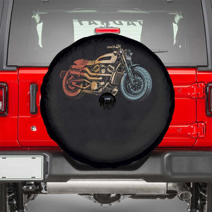 Vintage Motorcycle Spare Tire Cover Retro Rider Graphic Motorcycle Enthusiasts Bikers Club TS10 Black Print Your Wear