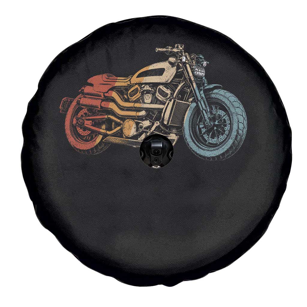 Vintage Motorcycle Spare Tire Cover Retro Rider Graphic Motorcycle Enthusiasts Bikers Club TS10 Print Your Wear