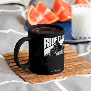 Ride It Like You Stole It Skeleton Biker Coffee Mug Vintage Motorcycle Rider TS10 Print Your Wear
