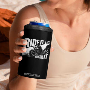 Ride It Like You Stole It Skeleton Biker 4 in 1 Can Cooler Tumbler Vintage Motorcycle Rider TS10 Print Your Wear