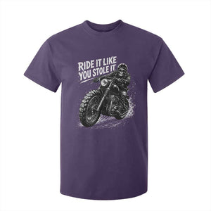 Ride It Like You Stole It Skeleton Rider Vintage Motorcycle Graphic T Shirt For Kid Biker Enthusiasts TS10 Print Your Wear