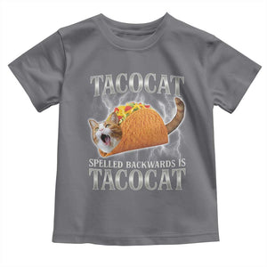 Tacocat Spelled Backwards Is Tacocat Toddler T Shirt Funny Cat Gift 90s Bootleg TS10 Charcoal Print Your Wear
