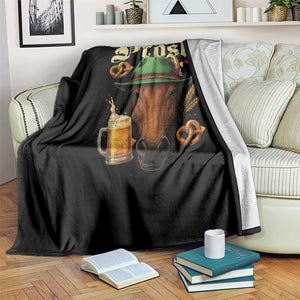 Oktoberfest Horse Throw Blanket German Octoberfest Beer Prost Drinking TS10 Print Your Wear