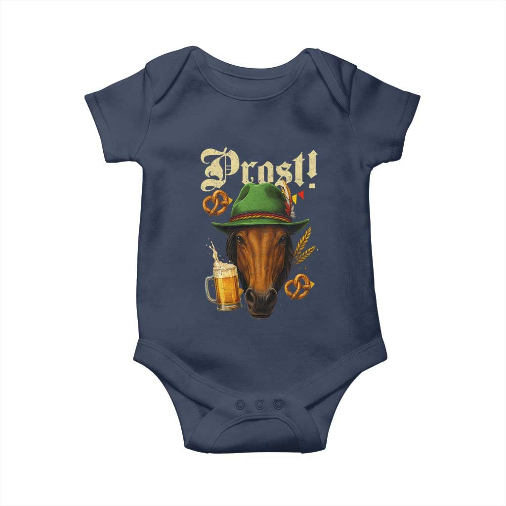 Oktoberfest Horse Baby Onesie German Octoberfest Beer Prost Drinking TS10 Navy Print Your Wear