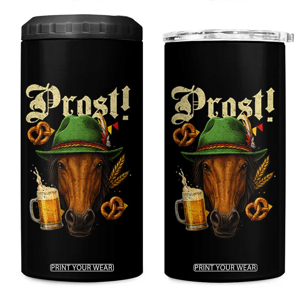 Oktoberfest Horse 4 in 1 Can Cooler Tumbler German Octoberfest Beer Prost Drinking TS10 One Size: 16 oz Black Print Your Wear