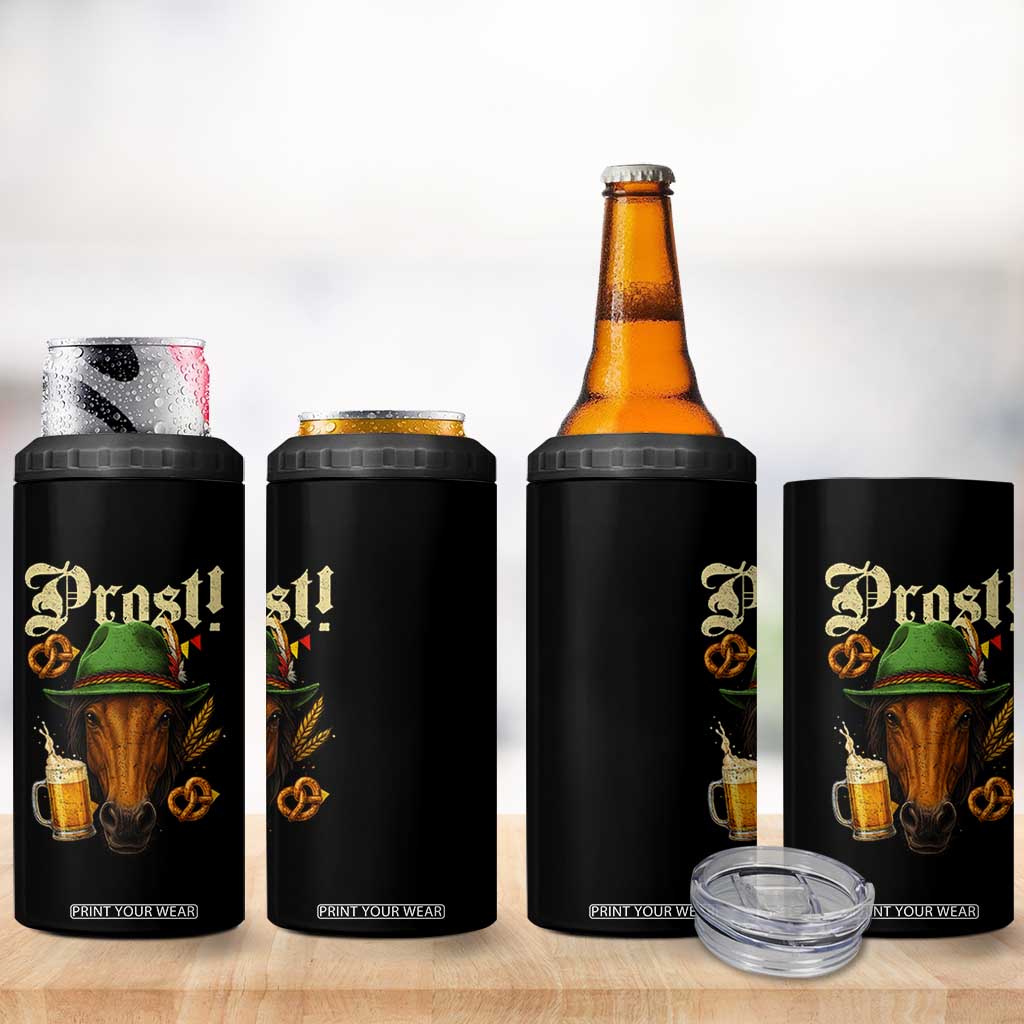 Oktoberfest Horse 4 in 1 Can Cooler Tumbler German Octoberfest Beer Prost Drinking TS10 Print Your Wear