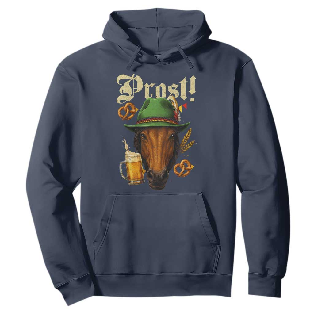 Oktoberfest Horse Hoodie German Octoberfest Beer Prost Drinking TS10 Navy Print Your Wear
