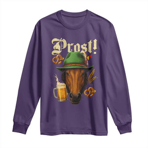 Oktoberfest Horse Long Sleeve Shirt German Octoberfest Beer Prost Drinking TS10 Purple Print Your Wear