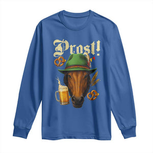 Oktoberfest Horse Long Sleeve Shirt German Octoberfest Beer Prost Drinking TS10 Royal Blue Print Your Wear