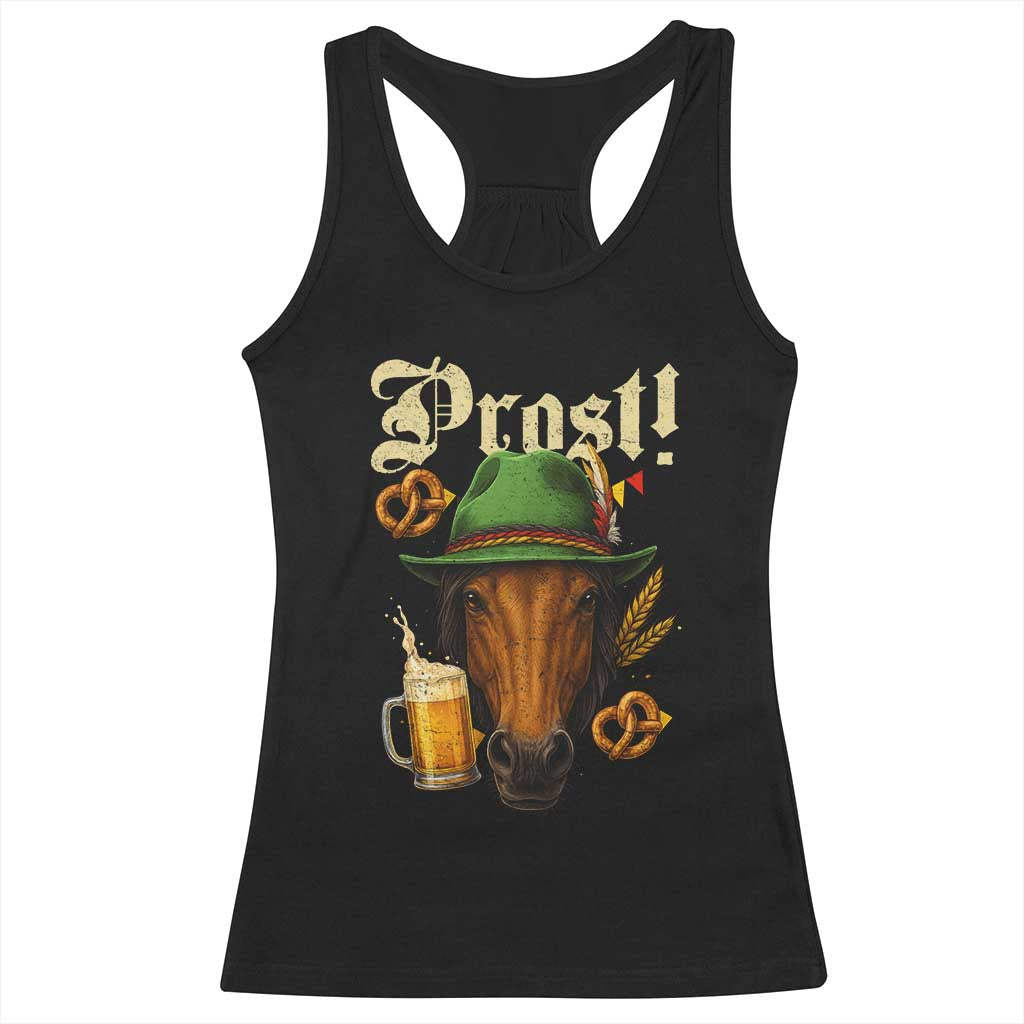 Oktoberfest Horse Racerback Tank Top German Octoberfest Beer Prost Drinking TS10 Black Print Your Wear