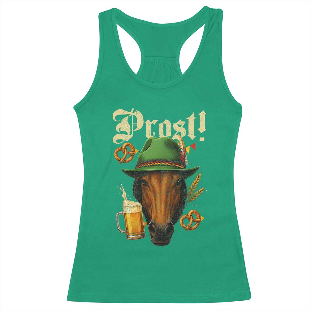 Oktoberfest Horse Racerback Tank Top German Octoberfest Beer Prost Drinking TS10 Irish Green Print Your Wear