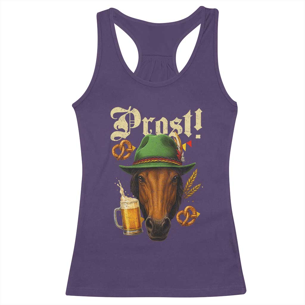 Oktoberfest Horse Racerback Tank Top German Octoberfest Beer Prost Drinking TS10 Purple Print Your Wear
