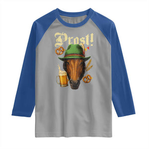 Oktoberfest Horse Raglan Shirt German Octoberfest Beer Prost Drinking TS10 Sport Gray Royal Print Your Wear