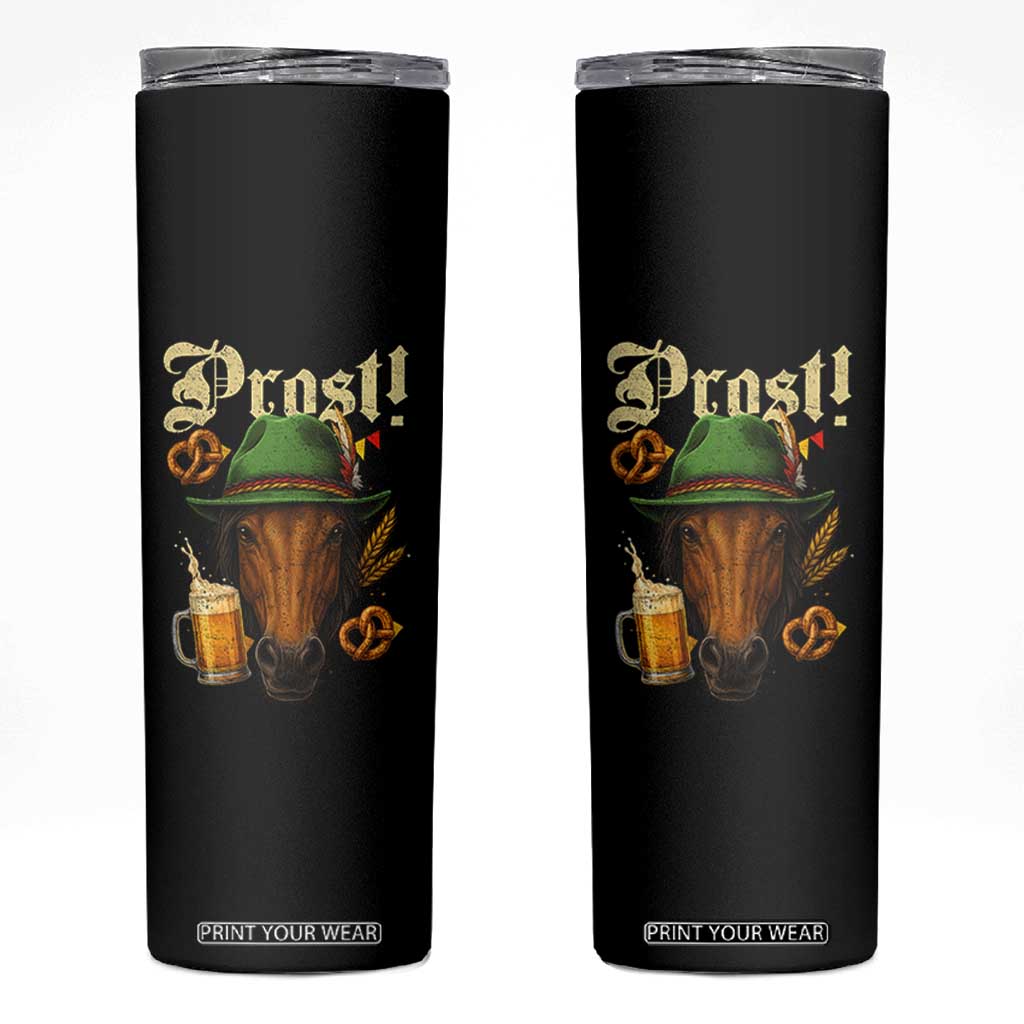 Oktoberfest Horse Skinny Tumbler German Octoberfest Beer Prost Drinking TS10 Black Print Your Wear