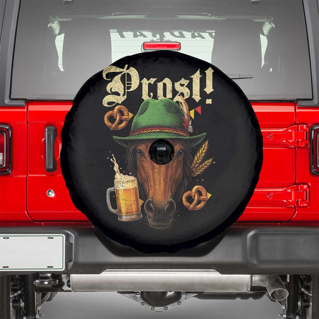 Oktoberfest Horse Spare Tire Cover German Octoberfest Beer Prost Drinking TS10 Black Print Your Wear